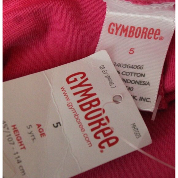 2008 Gymboree Tennis Match Outfit sz 5 NWT Girls Shirt Skort Pink Turtle Pockets - Picture 8 of 8